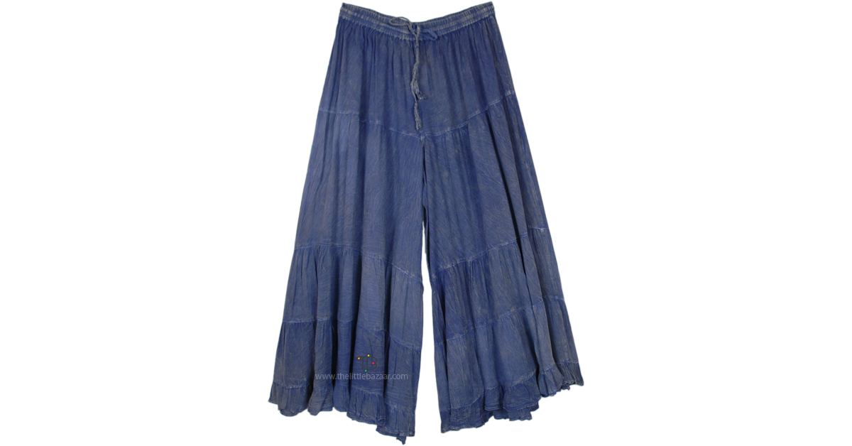 【SATIIIZ】Rannon Wide Teen Blue Denim Pants Denim – Rhoan