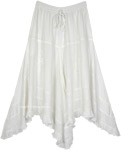 Beluga White High Low Fairycore Skirt