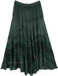 Brown Clay Flowy Renaissance Long Skirt