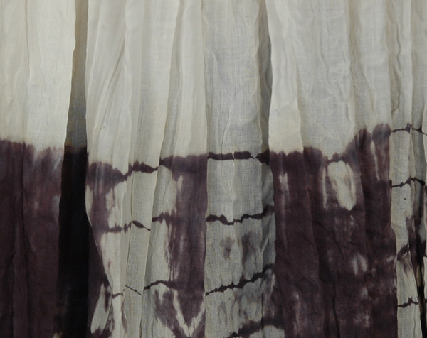 Peace and Strength White Tie Dye Cotton Skirt