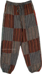 Unisex Yoga Gypsy Harem Pants with Patchwork [9583]