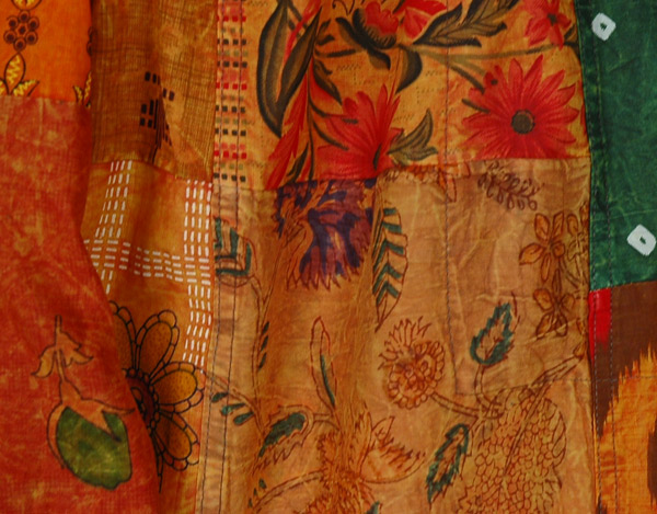 Extra Long XL Fiery Phoenix Boho Patchwork Pants
