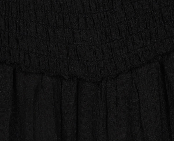 Soft Black Flowy Wide Leg Pants
