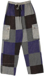 Unisex Comfort Fit Soft Colors Purple Pants in Cotton  [9690]