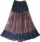 Tie Dye Tinsel Womens Skirt