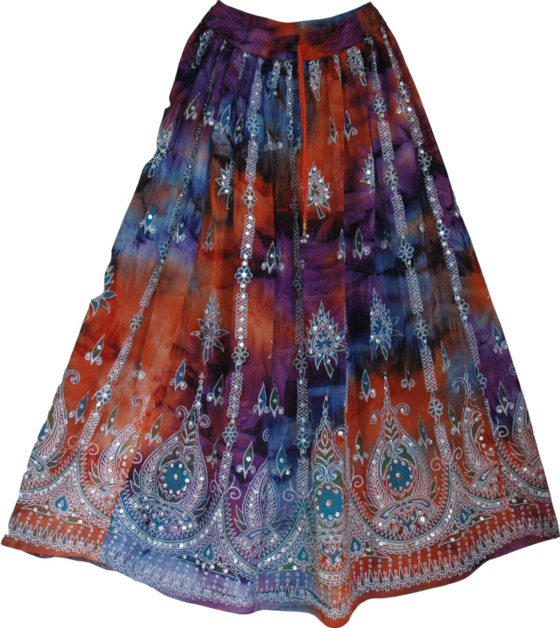 Evening Shaded Sequin Skirt