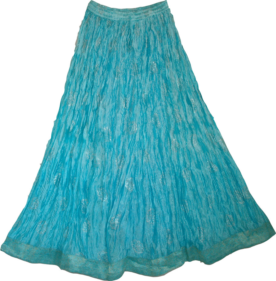 Womens Long Skirt in Glacier