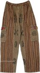 indie Brown Bohemian Hippie Style Pants