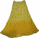 Golden Husk Shiny Summer Skirt