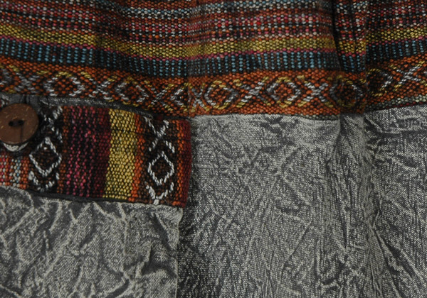 Rocky Grey Hippie Aladdin Drop Crotch Cotton Pants