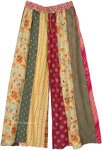 Long Patchwork Tribal Trousers in Assorted Colors [9789]