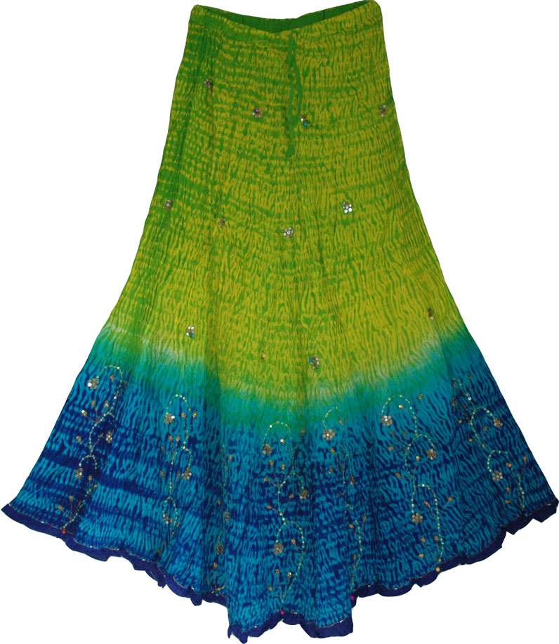 Lima Silk Ethnic Skirt 