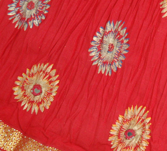 Chakra Ethnic Skirt in Tamarillo