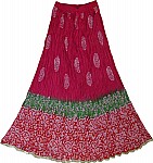 Batik Print Cotton Skirt