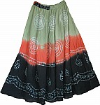 Tie Dye Dancing Long Skirt