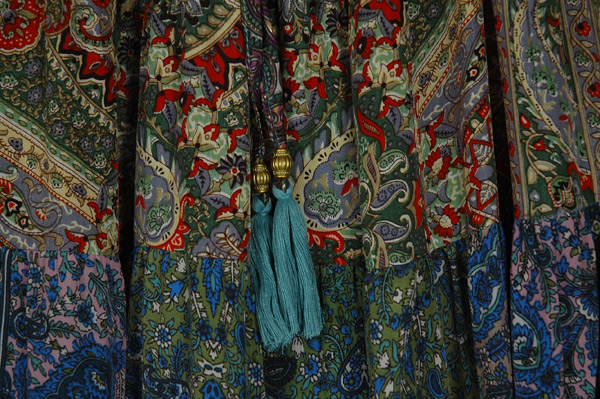 Emerald Mosaic Multi Panel Maxi Long Skirt