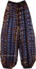 Midnight Blue Flowy TieDye Harem Pants