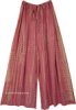 Tall and Wide Pink Blush Tie Dye Flowy Pants