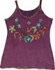 Purple Finn Summer Top With Applique