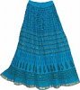 Firebird Tie Dye Pull-On Cotton Summer Skirt