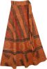 Mystic Chakra Ethnic Wrap Cotton Skirt