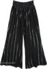 Celestial Cosmic Black Pants with Silver Accents