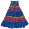 Sapphire Blue Summer Long Skirt Dress
