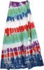 Flush Circles Tie Dye Wrap Long Skirt