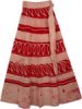 Sangria Cream Earth Wrap Skirt