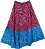 Purple Cerulean Tie Dye Long Skirt