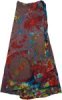 Pacifika Wrap Tie Dye Boho Long Skirt