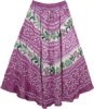 Orchid Tie Dye Summer Cotton Full Skirt