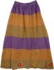 Cerulean Blue Sunflower Print Skirt
