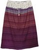 Tiered Skirt Flower Print Hawaiian Casual Long Cotton Skirt