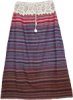 Cotton Charm Striped Long Skirt