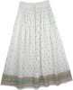 White Decor Crepe Maxi Skirt