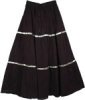 Kashmir Blue Layered Long Skirt