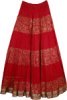 Crinkle Tall Skirt Monza Red