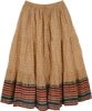Plus Size Biege Summer Cool Skirt