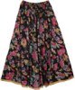 Limey Dusk Floral Printed Cotton Long Skirt