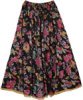 Night Flowers Womens Long Skirt