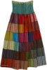 Rainbow Multi Color Patchwork Short Skirt