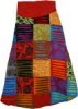 Multi Colored Print Black Casual Long Cotton Lace Skirt