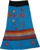 Solid Patchwork Skirt with Applique Pockets