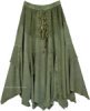 Old Copper Midi Length Western Womens Skirt