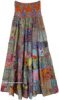 Prismatic Multi Patchwork Sustainable Long Skirt