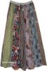 Grey Pigeon Long Panel Patchwork Long Skirt