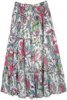 Cheerful Blossoms Womens Fiesta Maxi Skirt