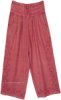 Pink Pearl Boho Comfort Straight Pants