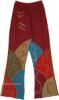 Vibrant Plum Knit Bohemian Pants